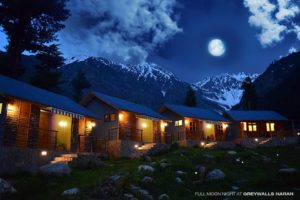 Grey walls Mountain Huts & Cottage 5 Grey wall Cottage Night View in naran valley