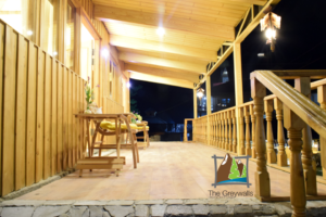 Grey walls Mountain Huts & Cottage 13 Veranda of Grey Wall Cottage in naran